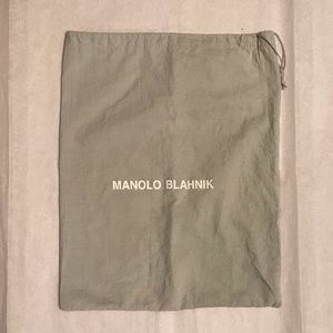Manolo Blahnik gray dust bag